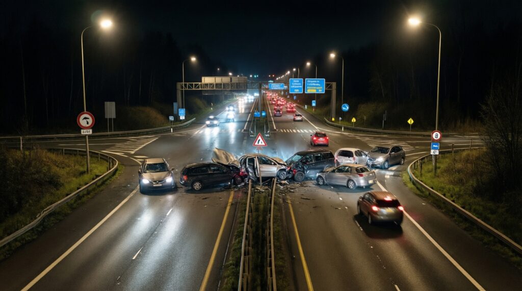 Безопасность на дорогах: аварийные участки, камеры, освещение и меры по снижению ДТП - иллюстрация